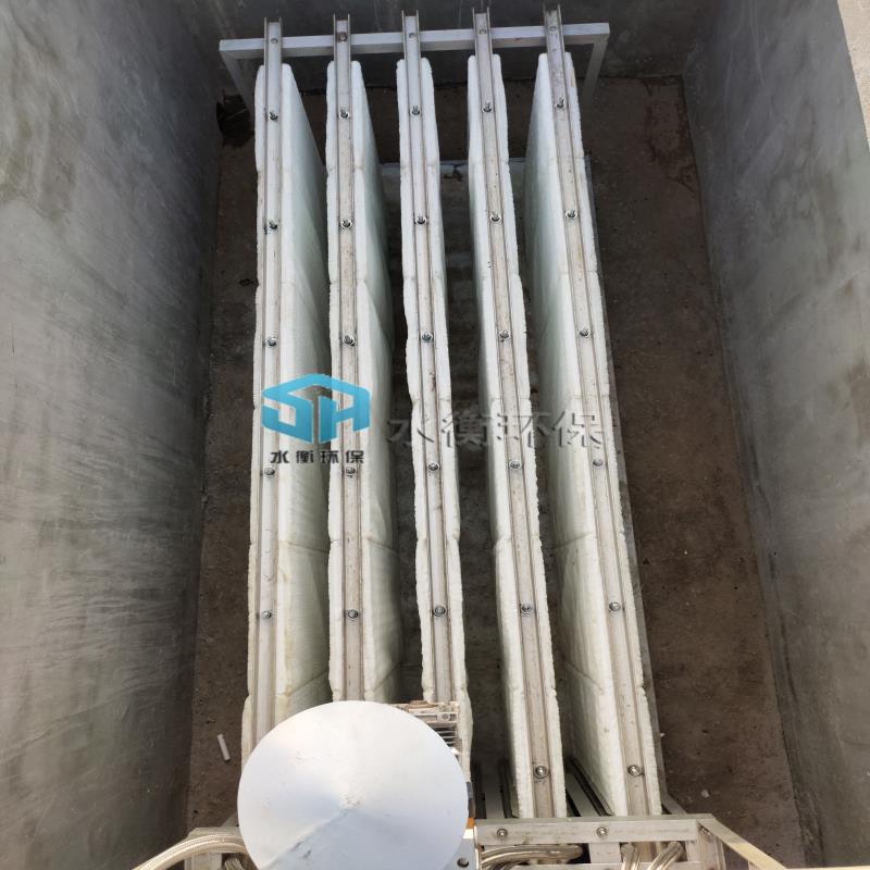 曝氣生物濾池安裝調試完畢